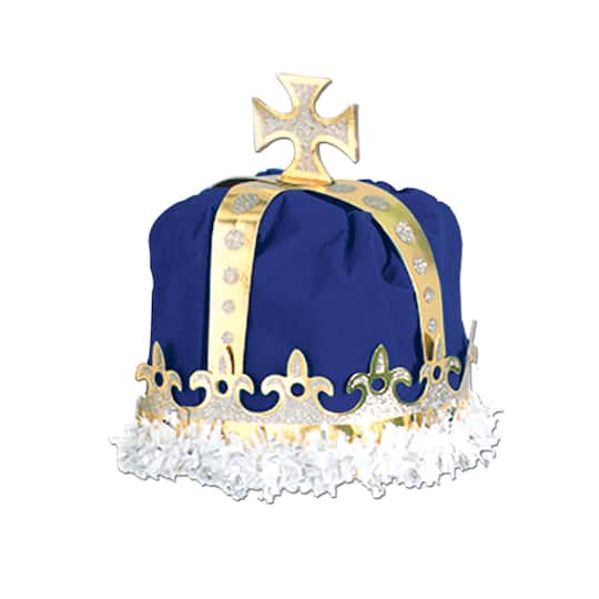 Beistle Blue Royal King's Crown